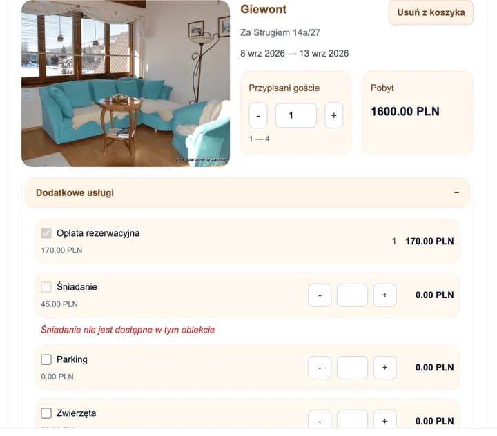 Silnik rezerwacji i panel zarządzania nieruchomościami
